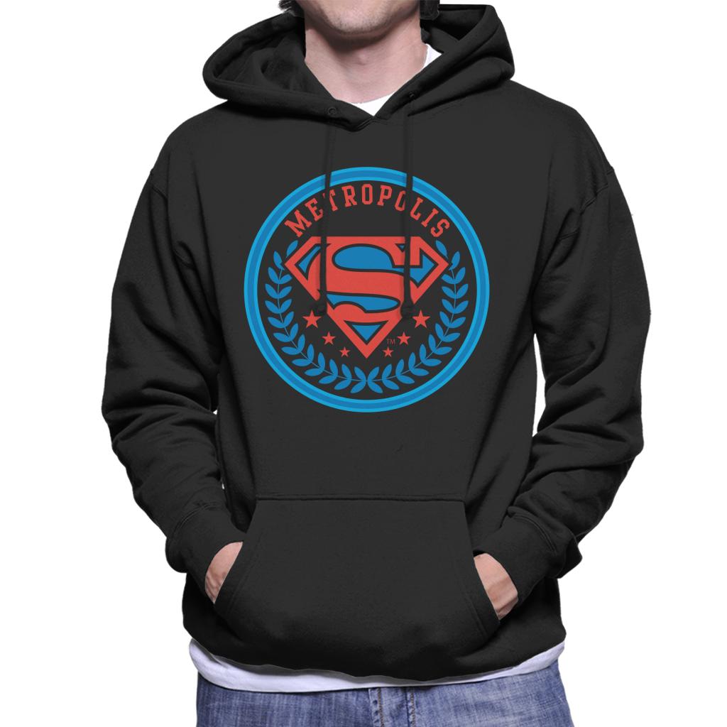 Superman Comic Metropolis Logo Men's Hooded Sweatshirt product image 1