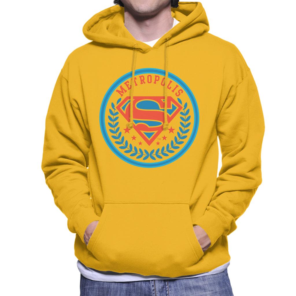 Superman Comic Metropolis Logo Men's Hooded Sweatshirt product image 6
