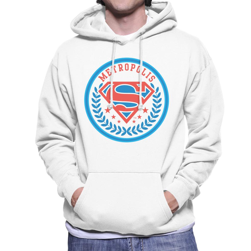 Superman Comic Metropolis Logo Men's Hooded Sweatshirt product image 4