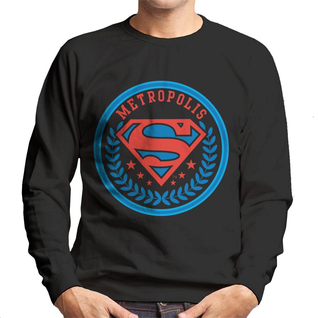 Superman Comic Metropolis Logo Men's Sweatshirt product image 1