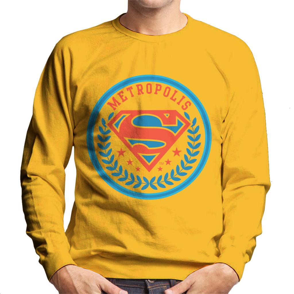Superman Comic Metropolis Logo Men's Sweatshirt product image 6