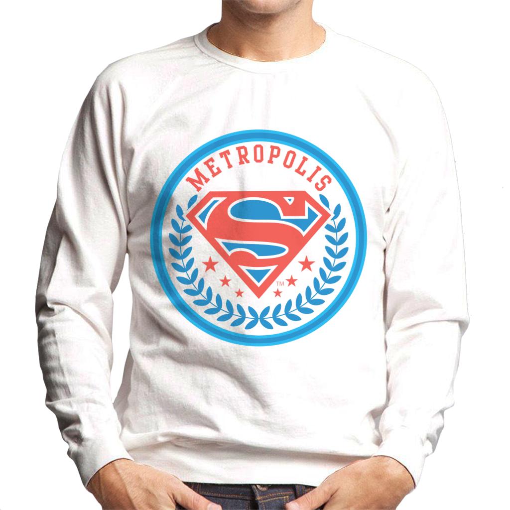 Superman Comic Metropolis Logo Men's Sweatshirt product image 4