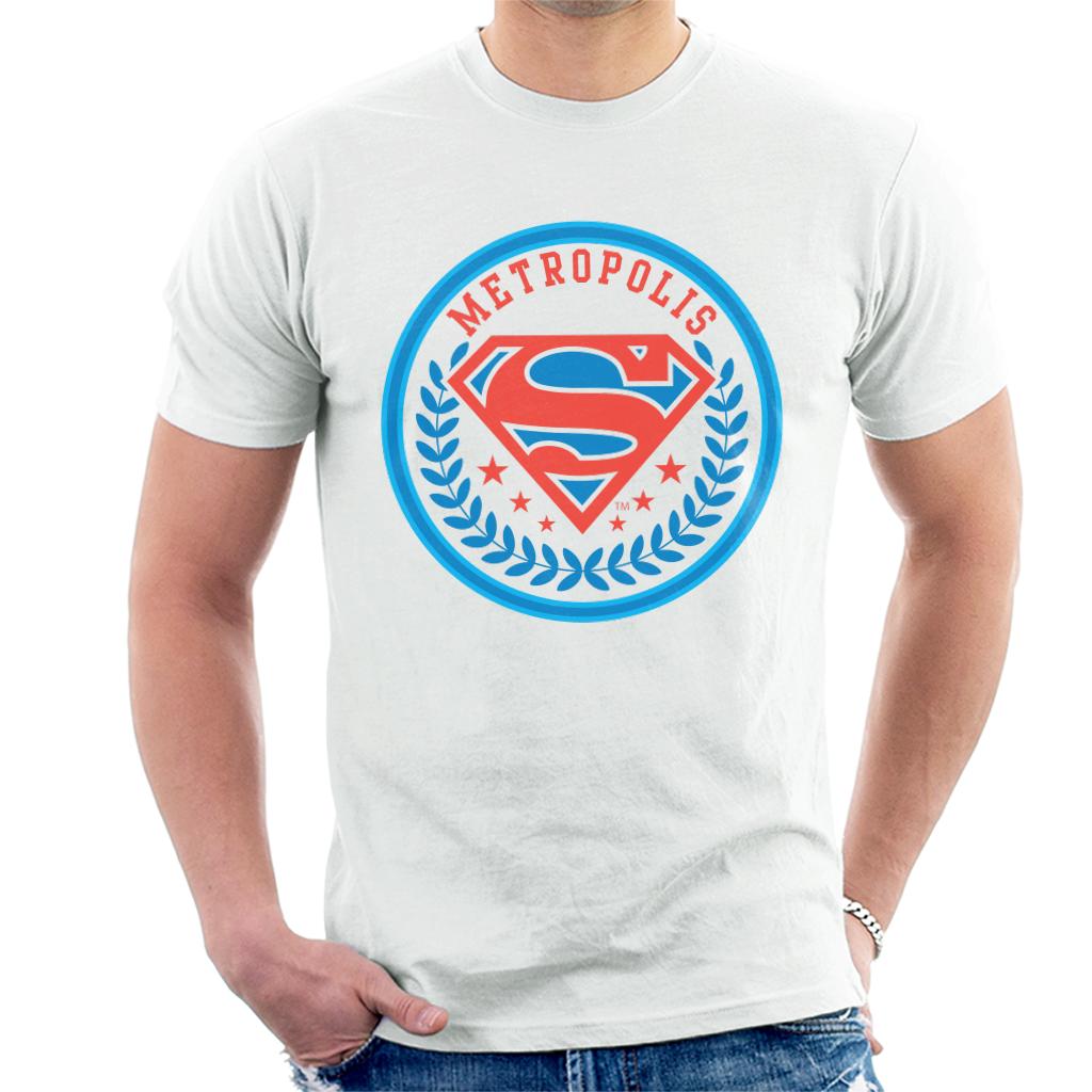 Superman Comic Metropolis Logo Men's T-Shirt product image 4