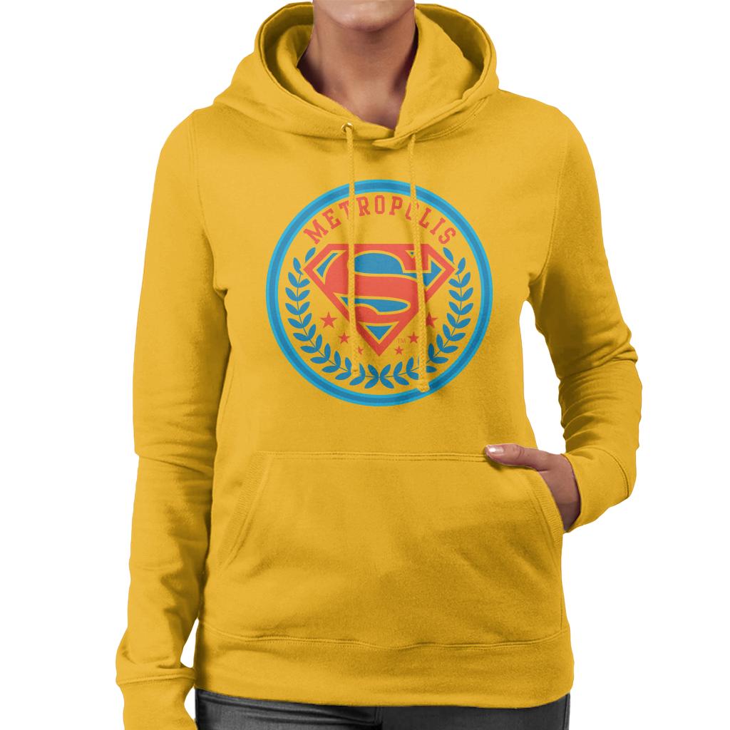 Superman Comic Metropolis Logo Women's Hooded Sweatshirt product image 6