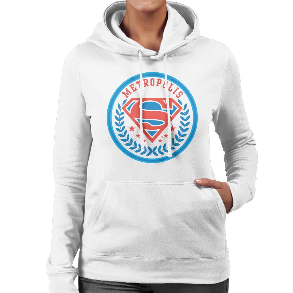 Superman Comic Metropolis Logo Women's Hooded Sweatshirt product image 4