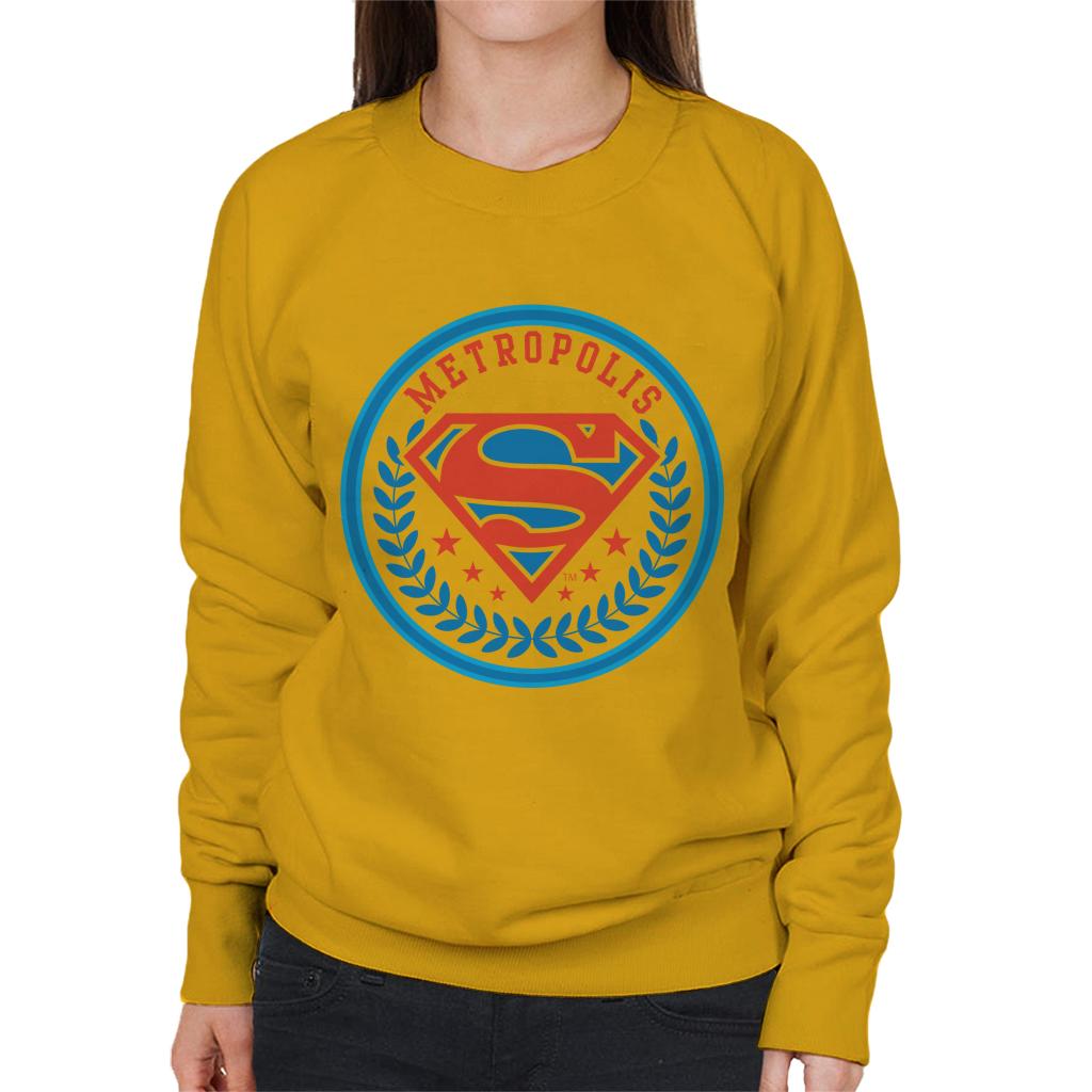 Superman Comic Metropolis Logo Women's Sweatshirt product image 6