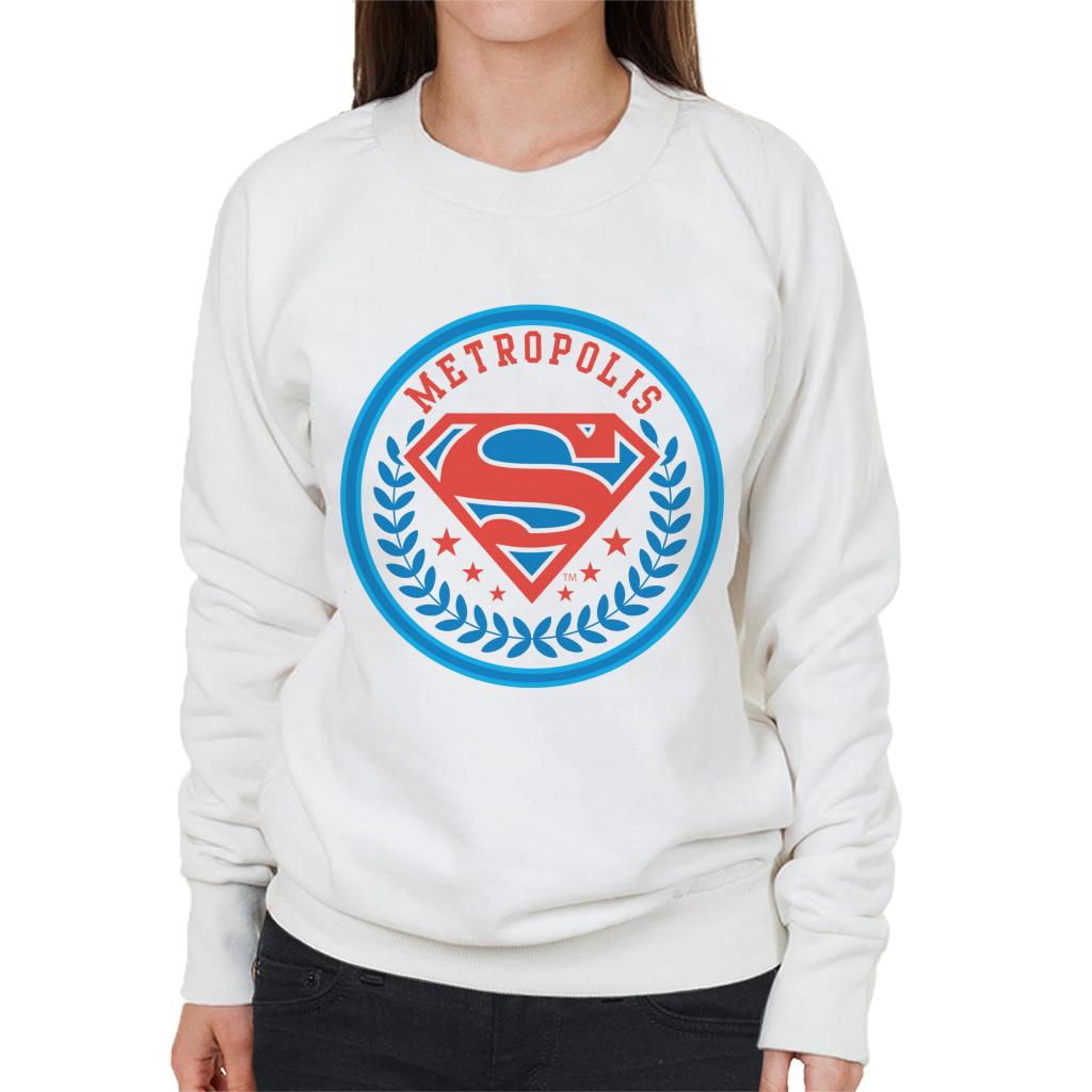 Superman Comic Metropolis Logo Women's Sweatshirt product image 4