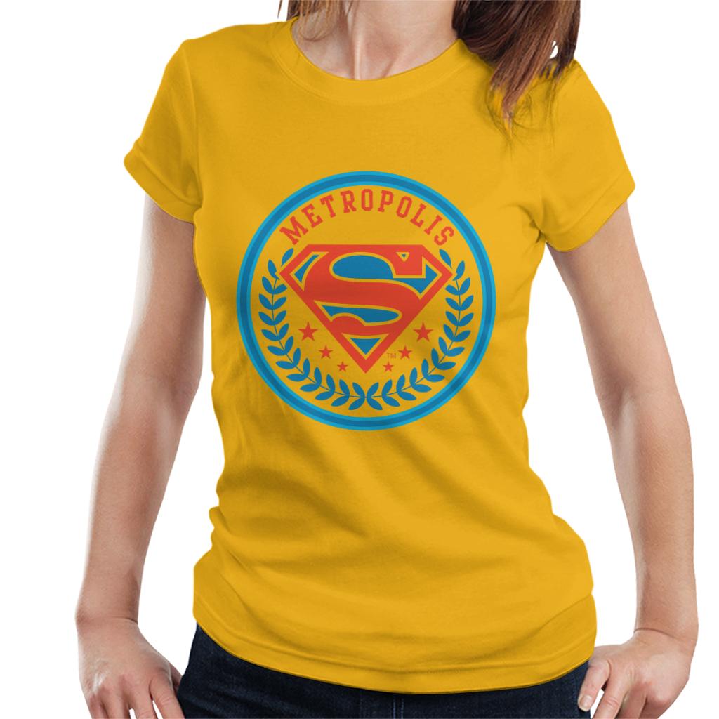 Superman Comic Metropolis Logo Women's T-Shirt product image 6
