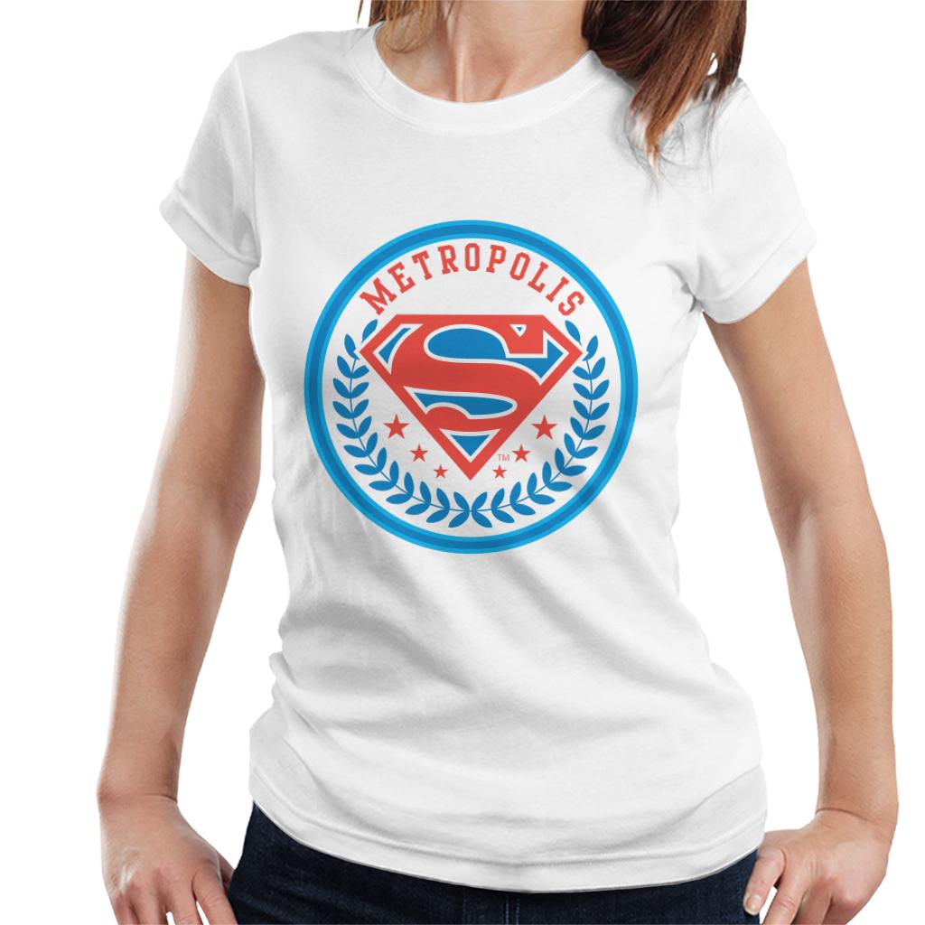 Superman Comic Metropolis Logo Women's T-Shirt product image 4