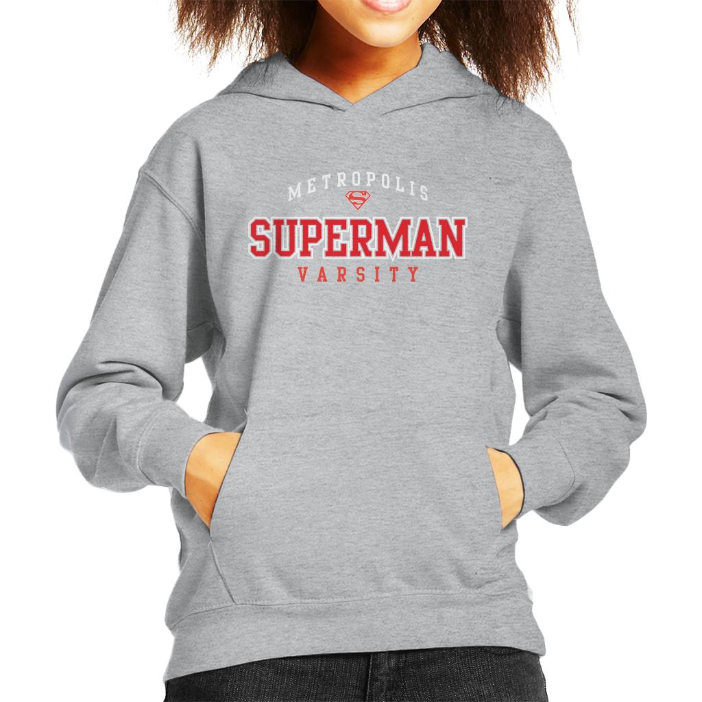 Superman Metropolis Varsity Logo Kid's Hooded Sweatshirt product image 4