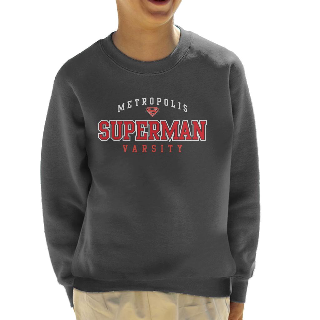 Superman Metropolis Varsity Logo Kid's Sweatshirt product image 1