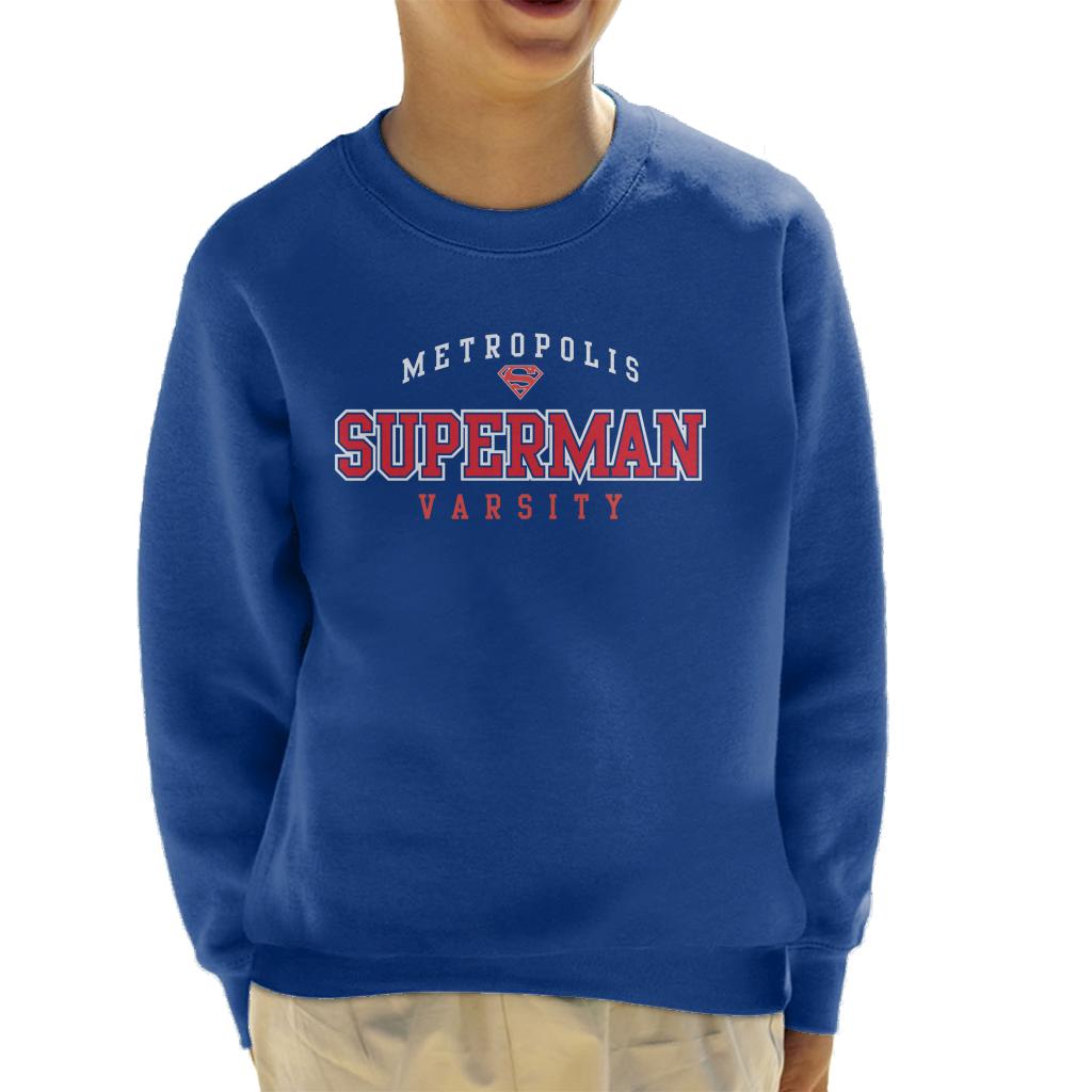 Superman Metropolis Varsity Logo Kid's Sweatshirt product image 6