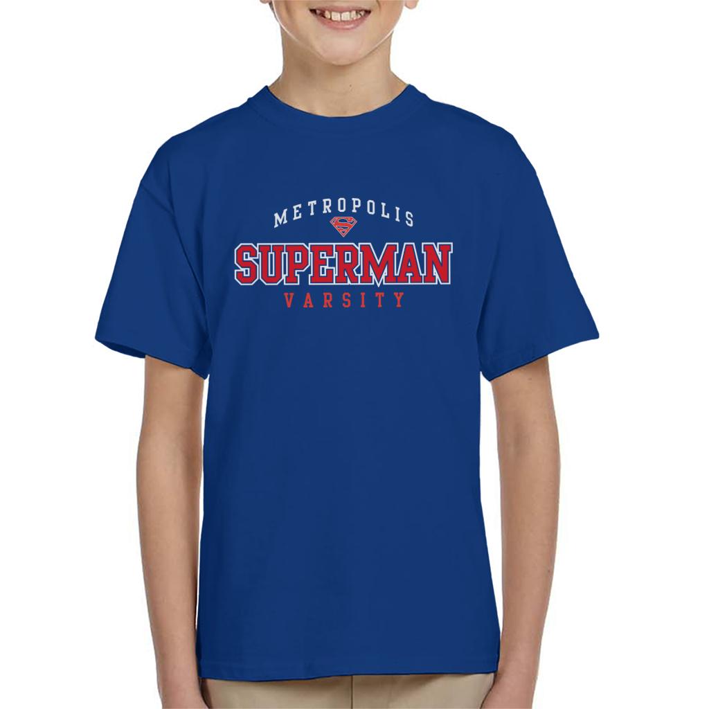 Superman Metropolis Varsity Logo Kid's T-Shirt product image 6