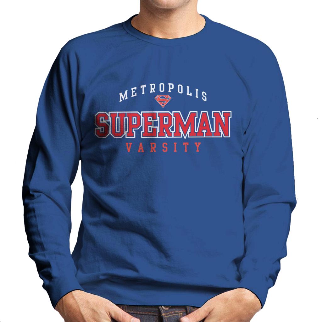 Superman Metropolis Varsity Logo Men's Sweatshirt product image 6