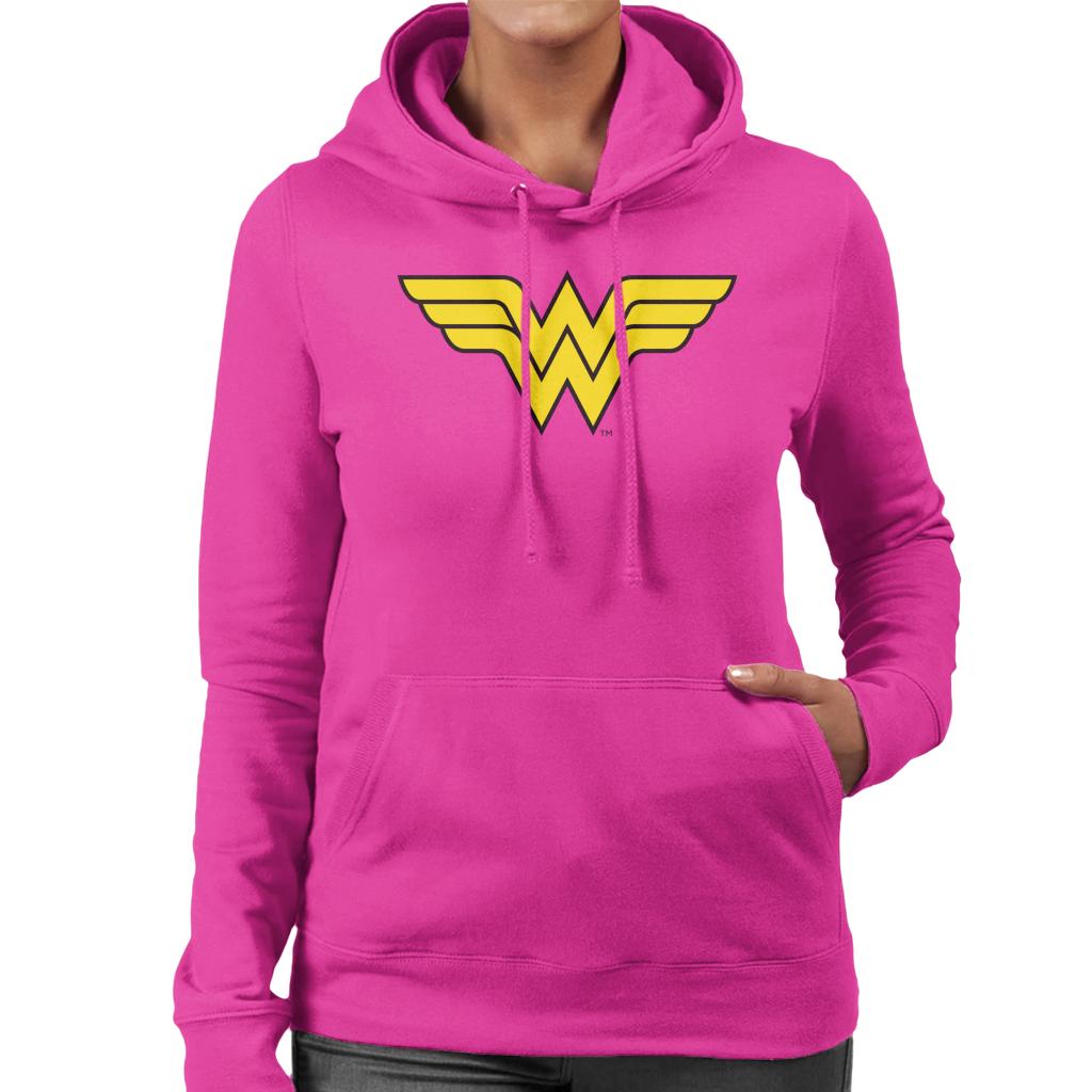 Wonder Woman Classic Logo Women's Hooded Sweatshirt product image 6
