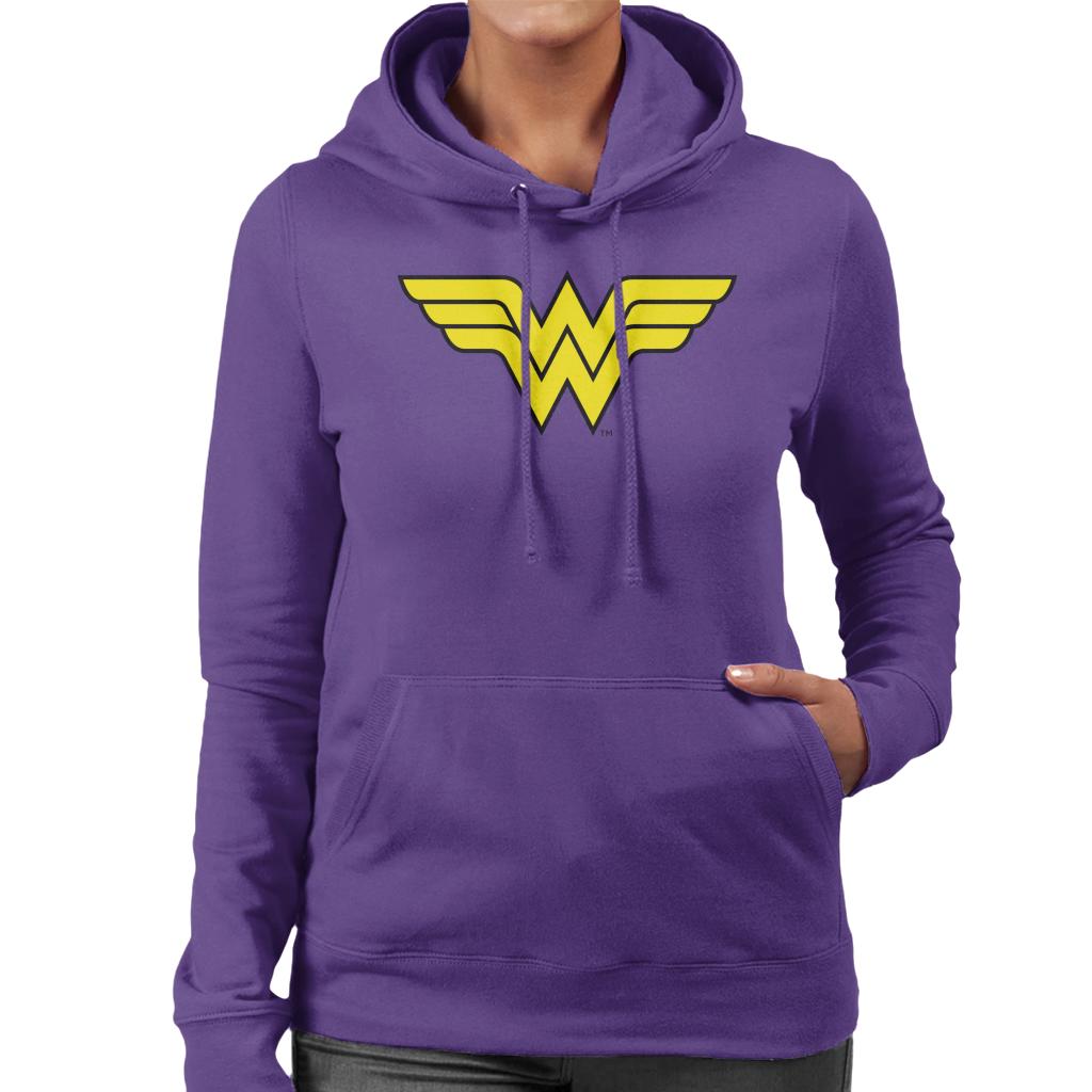 Wonder Woman Classic Logo Women's Hooded Sweatshirt product image 4