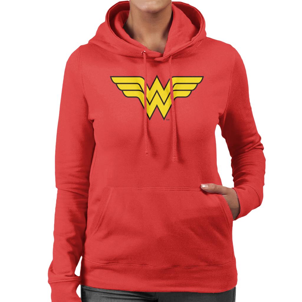 Wonder Woman Classic Logo Women's Hooded Sweatshirt product image 1