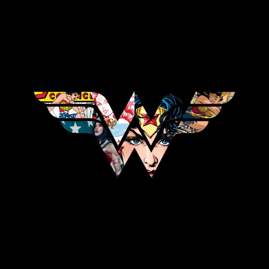 Wonder Woman Logo Montage Women's Hooded Sweatshirt product image 2