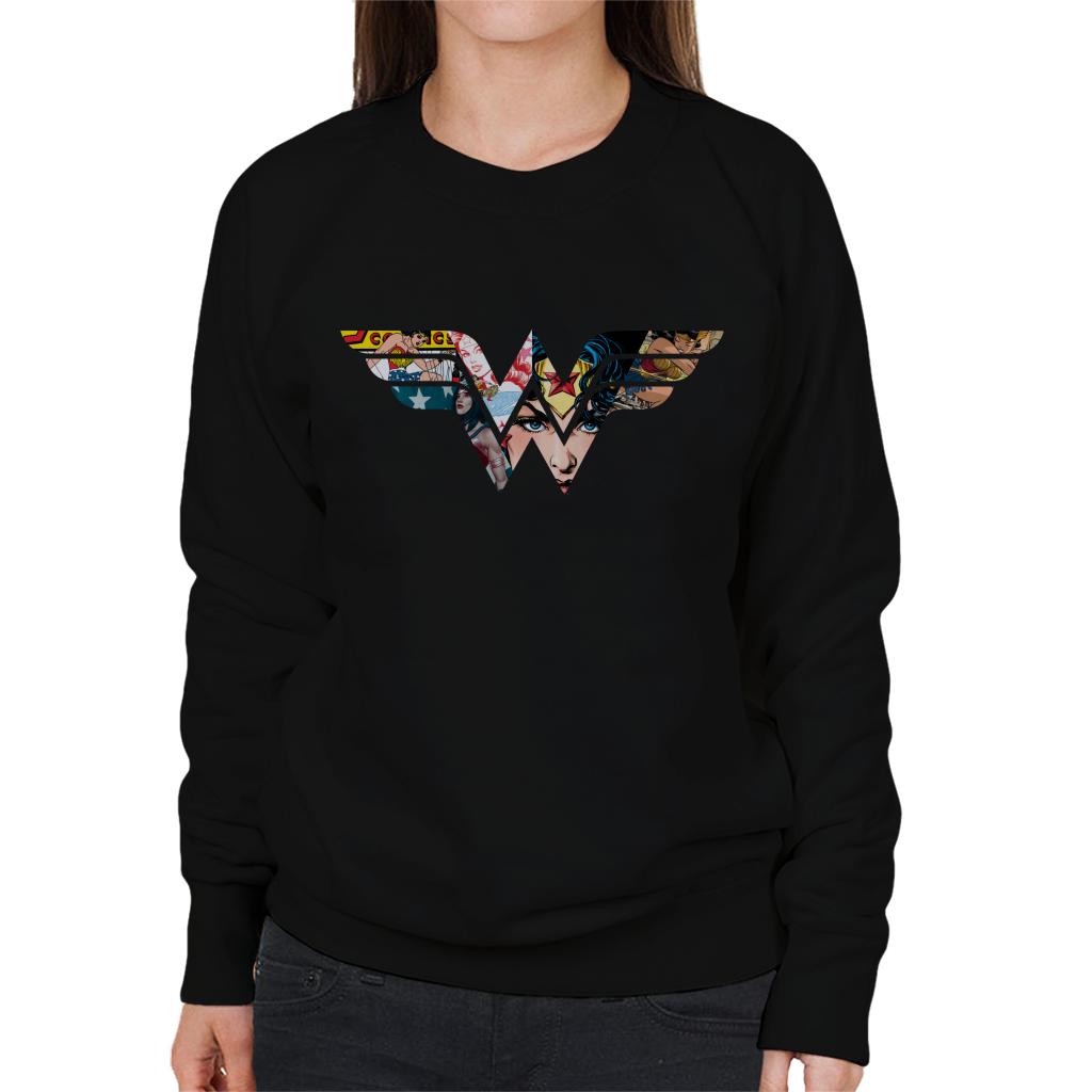 Wonder Woman Logo Montage Women's Sweatshirt product image 1