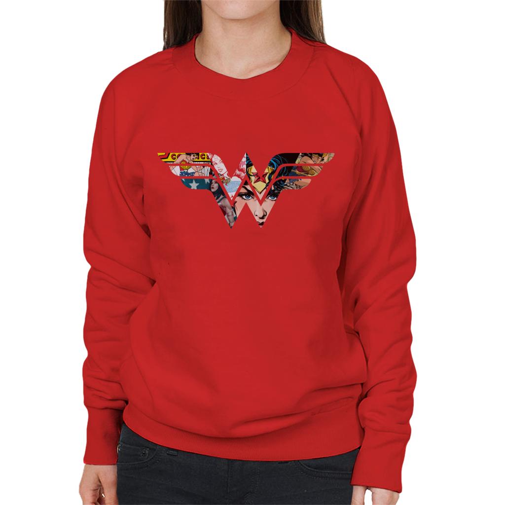 Wonder Woman Logo Montage Women's Sweatshirt product image 4