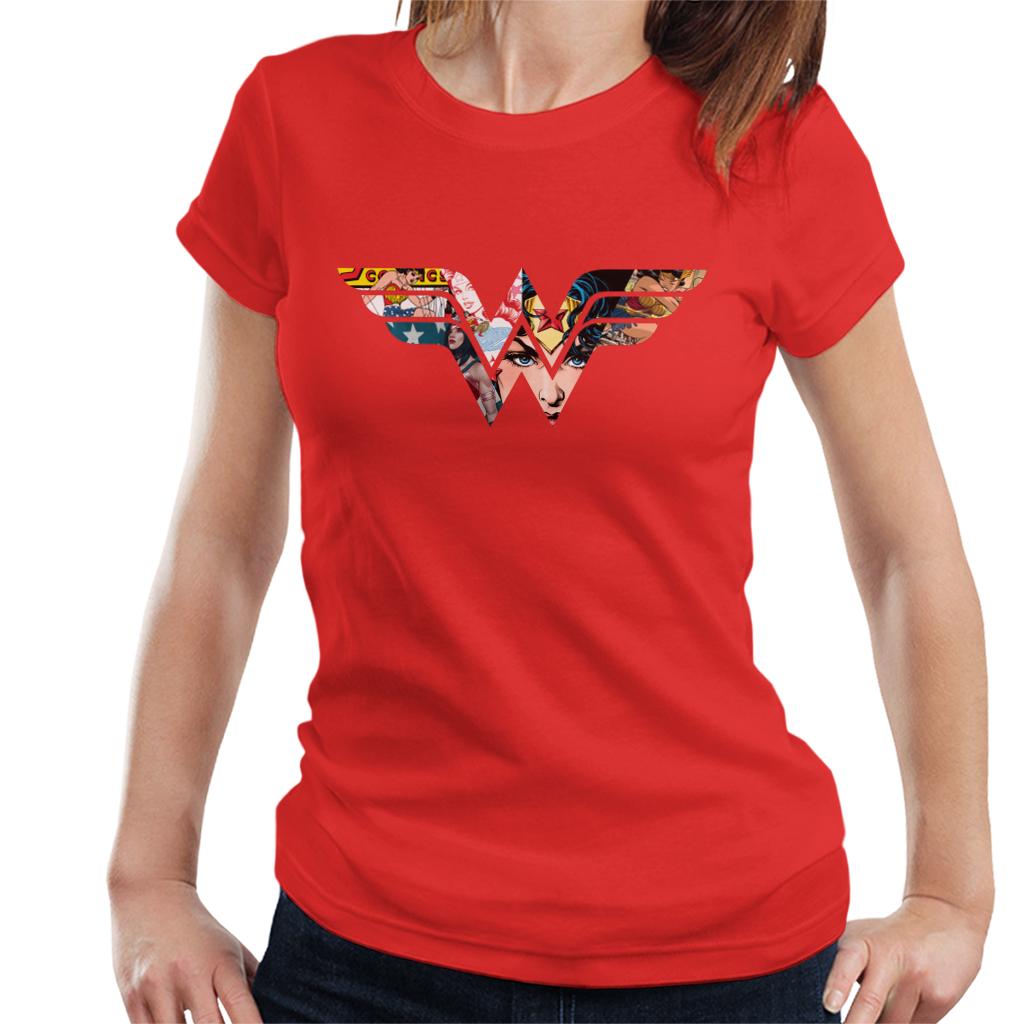 Wonder Woman Logo Montage Women's T-Shirt product image 4