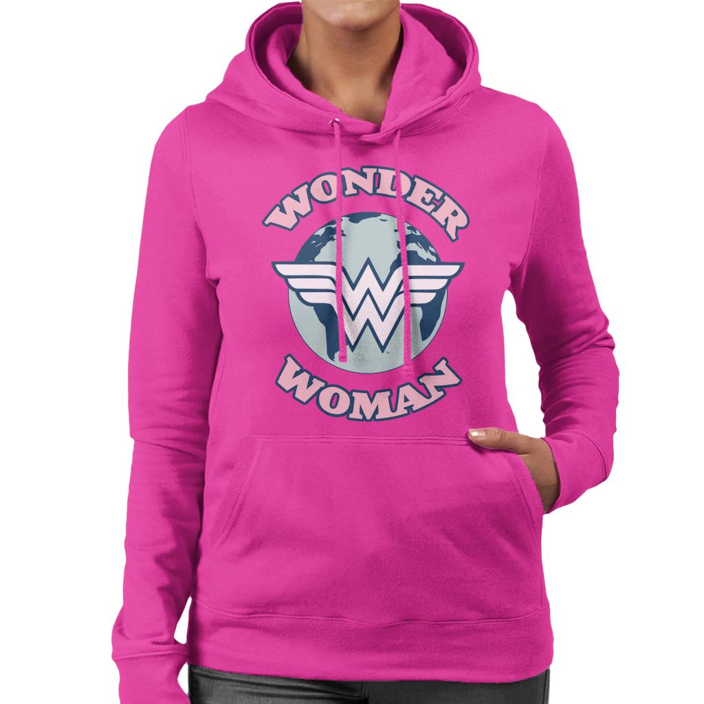 Wonder Woman Globe Logo Women's Hooded Sweatshirt product image 6