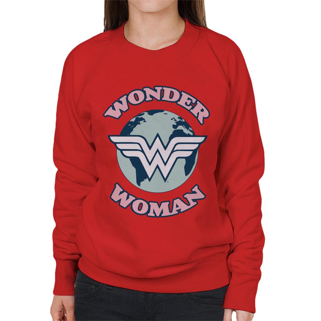 Wonder Woman Globe Logo Women's Sweatshirt product image 4