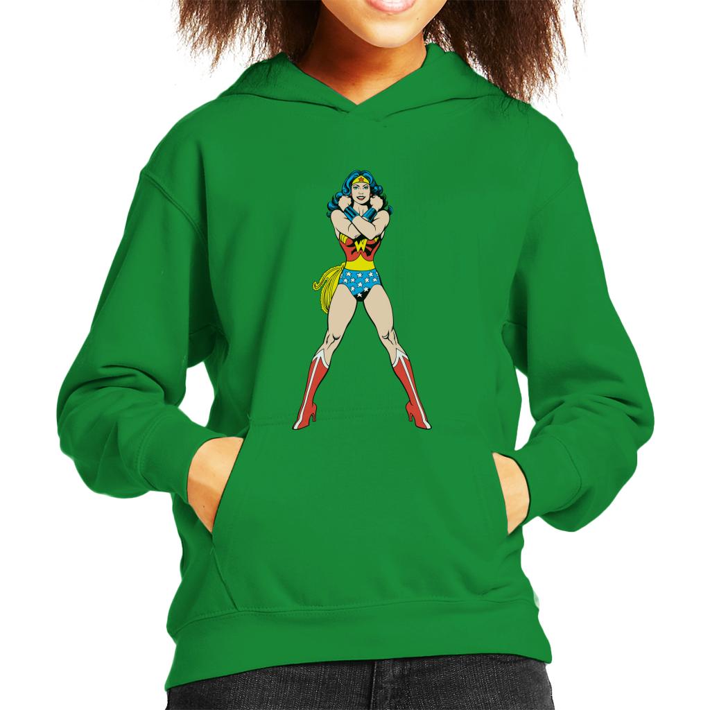 Wonder Woman Comics Arms Crossed Kid's Hooded Sweatshirt product image 4