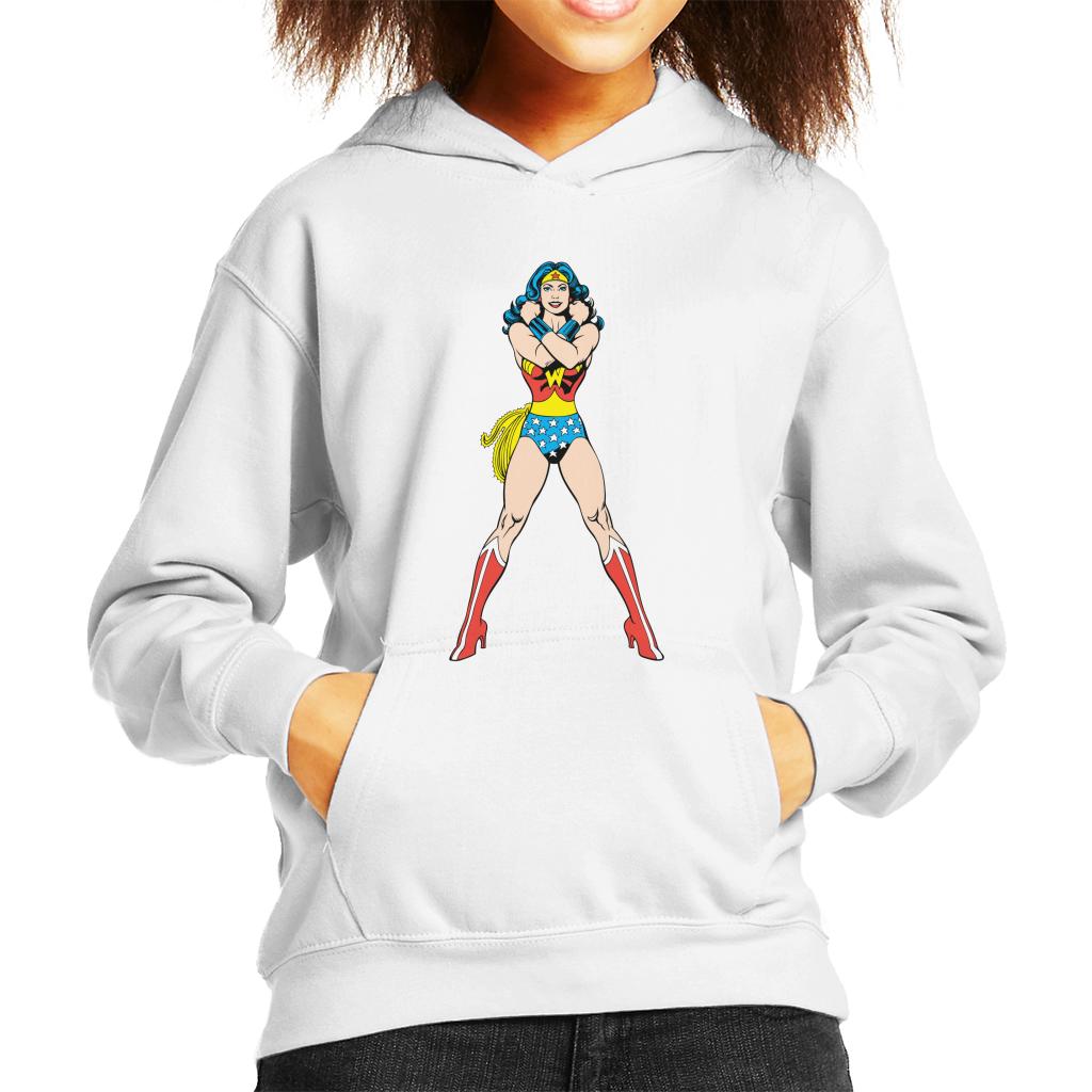 Wonder Woman Comics Arms Crossed Kid's Hooded Sweatshirt product image 1