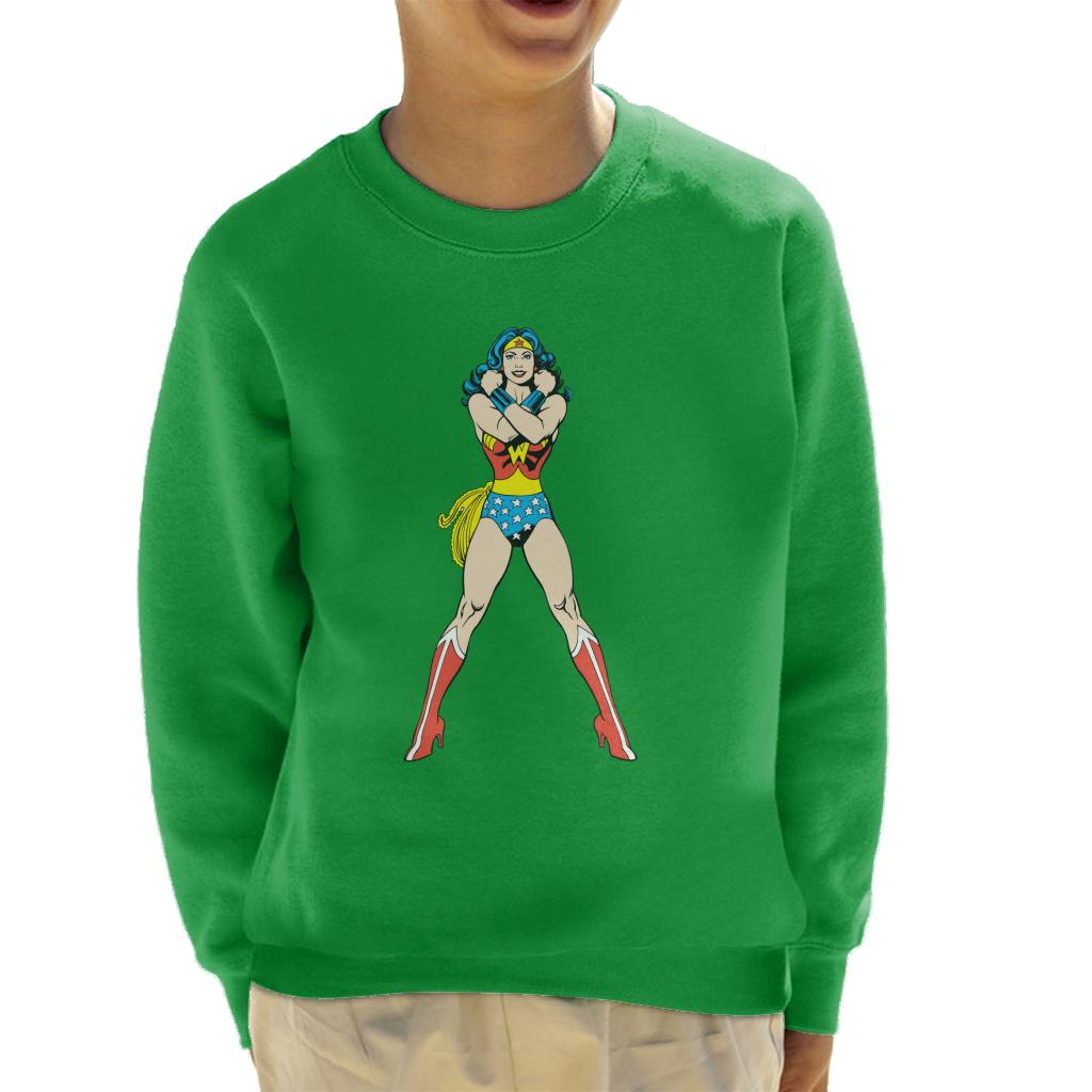 Wonder Woman Comics Arms Crossed Kid's Sweatshirt product image 4