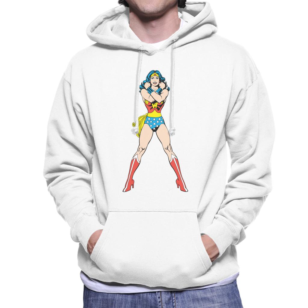 Wonder Woman Comics Arms Crossed Men's Hooded Sweatshirt product image 1