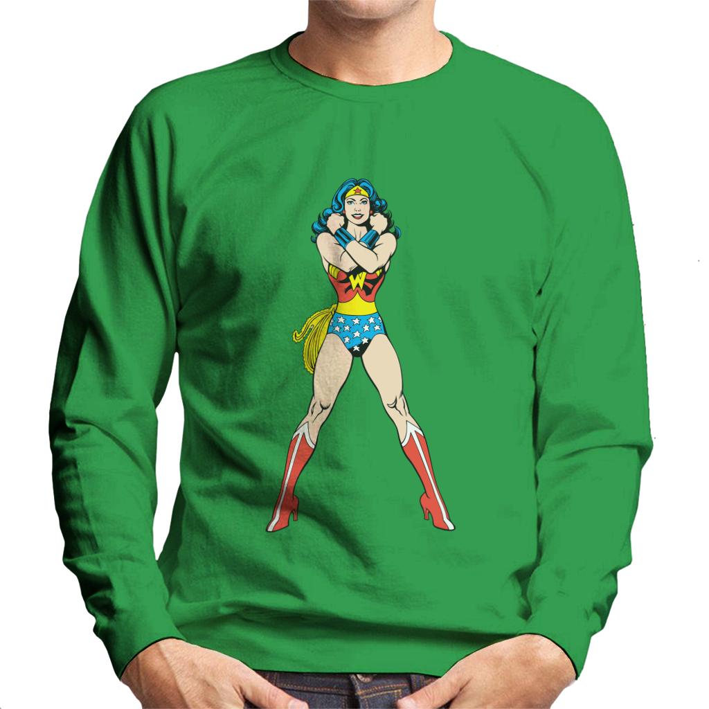 Wonder Woman Comics Arms Crossed Men's Sweatshirt product image 4