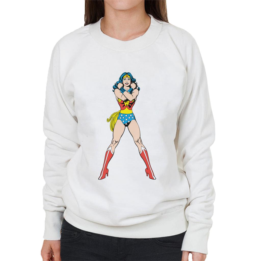 Wonder Woman Comics Arms Crossed Women's Sweatshirt product image 1