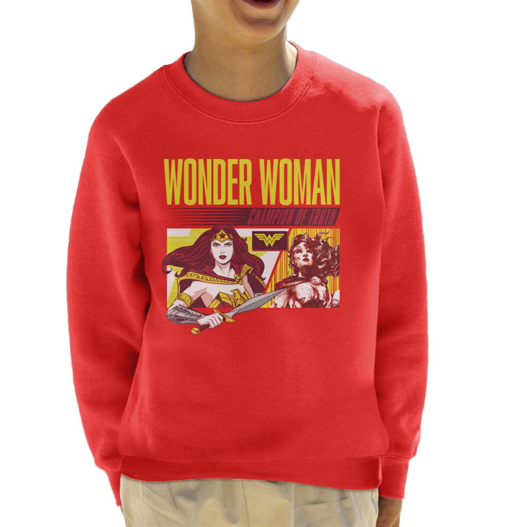 Wonder Woman Champion Of Truth Kid's Sweatshirt product image 1