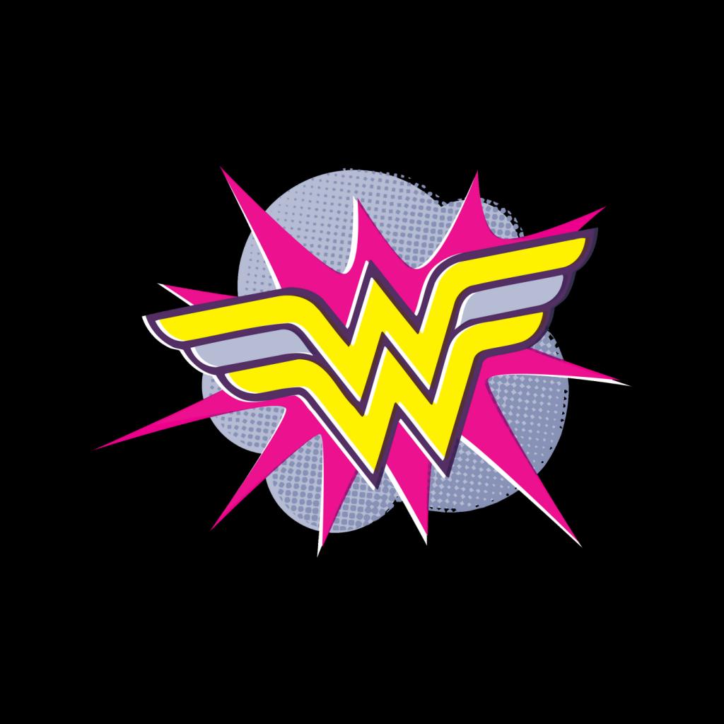 Wonder Woman Pink And Yellow Logo Women's Sweatshirt product image 2