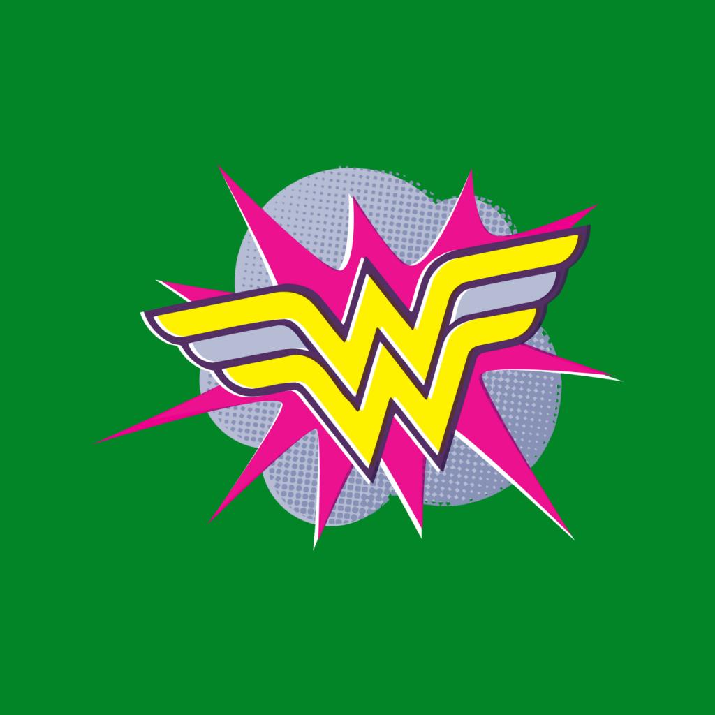 Wonder Woman Pink And Yellow Logo Women's Hooded Sweatshirt product image 7