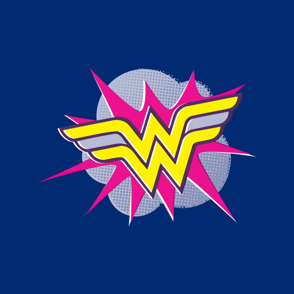 Wonder Woman Pink And Yellow Logo Women's Hooded Sweatshirt product image 5