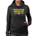 Wonder Woman Yellow Logo Women's Hooded Sweatshirt product image 1