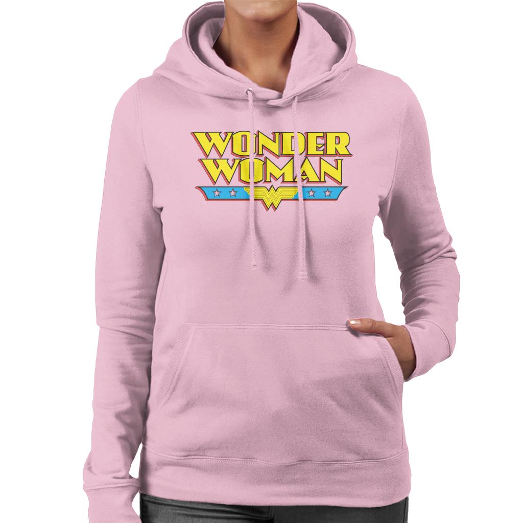 Wonder Woman Yellow Logo Women's Hooded Sweatshirt product image 6