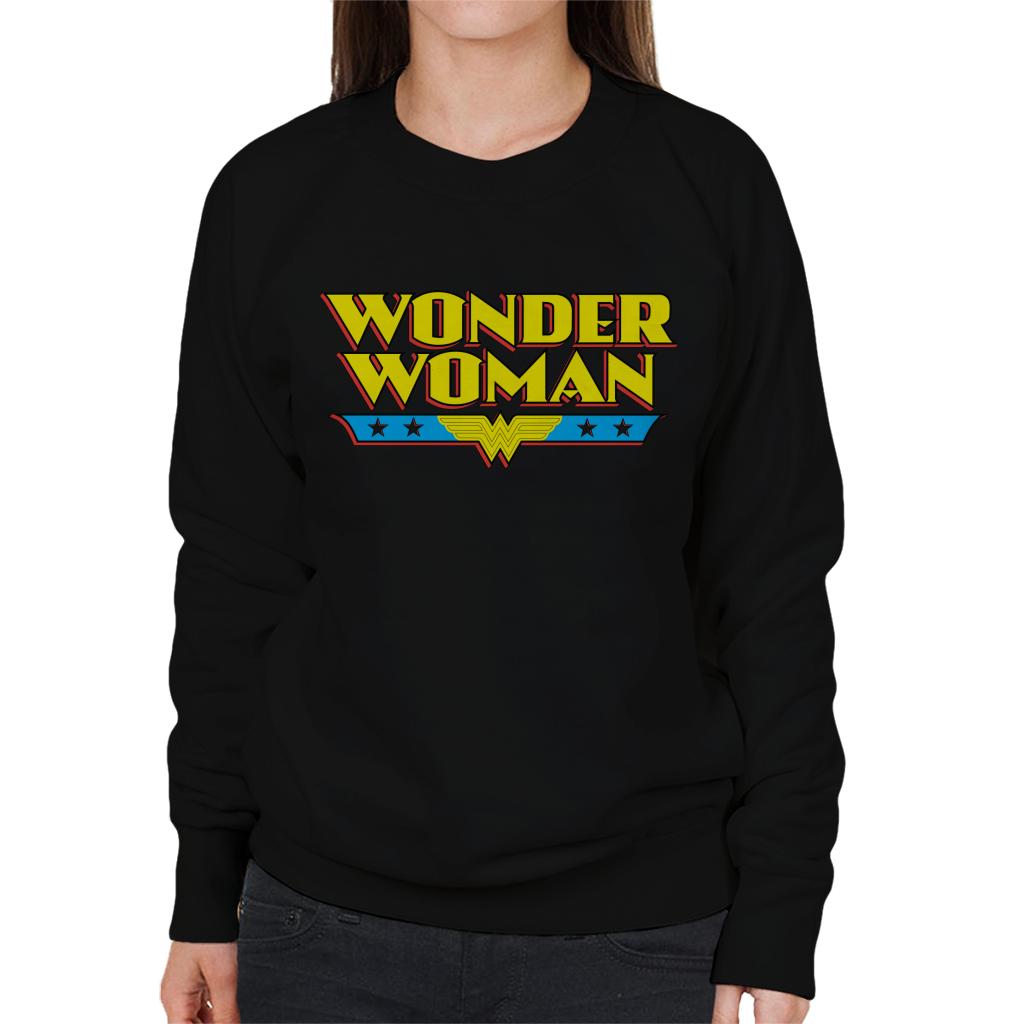 Wonder Woman Yellow Logo Women's Sweatshirt product image 1