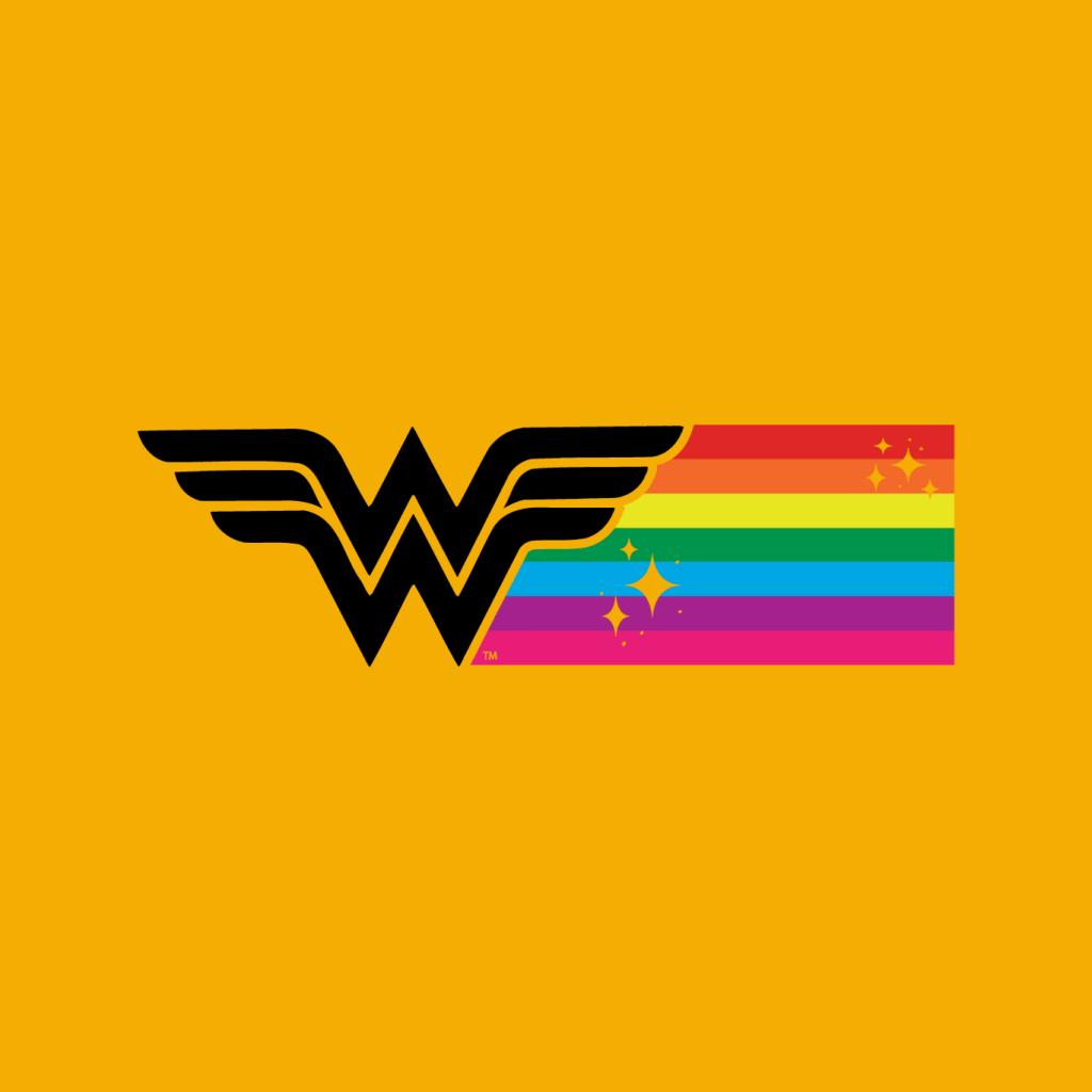 Wonder Woman Black Logo Rainbow Women's Sweatshirt product image 5