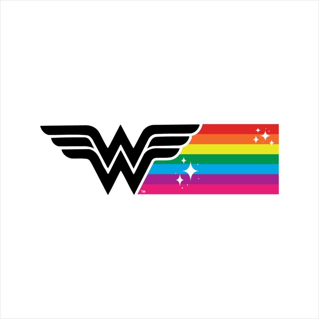 Wonder Woman Black Logo Rainbow Women's Hooded Sweatshirt product image 2