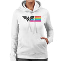 Wonder Woman Black Logo Rainbow Women's Hooded Sweatshirt product image 1
