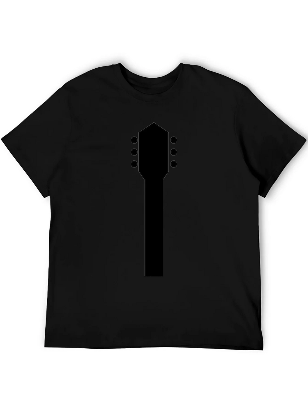Guitar Headstock Black T-Shirt product image 3
