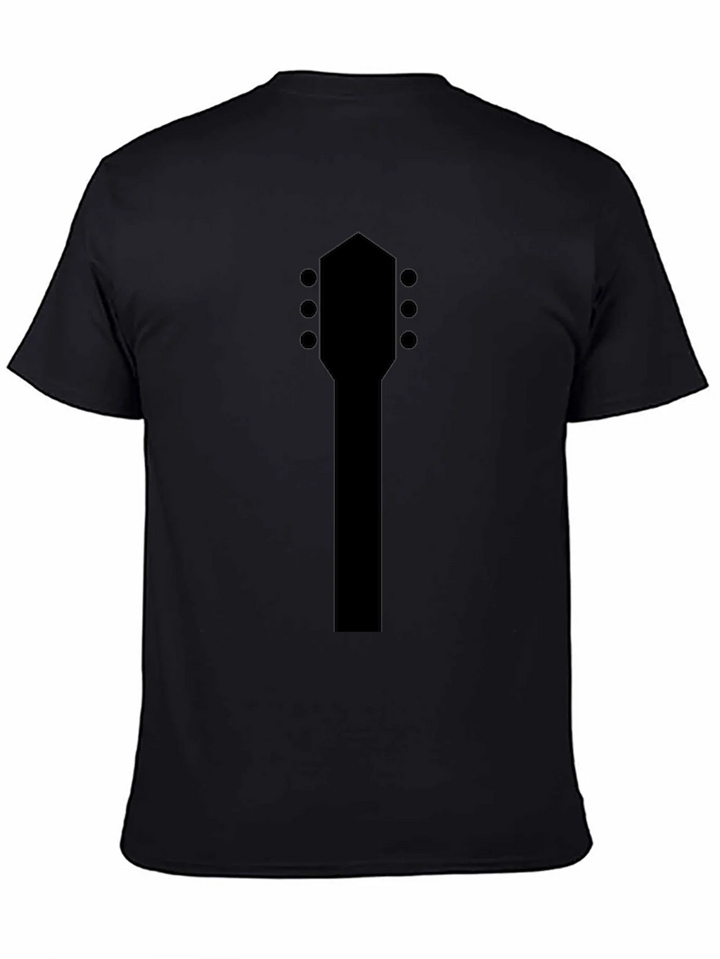 Guitar Headstock Black T-Shirt product image 2