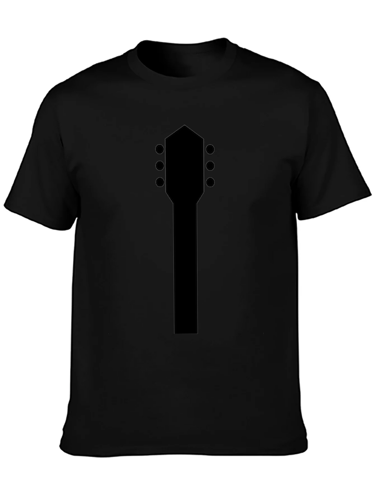 Guitar Headstock Black T-Shirt product image 1