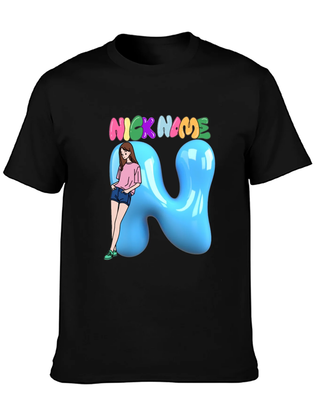 Fun Cartoon Nick Name T-Shirt product image 3