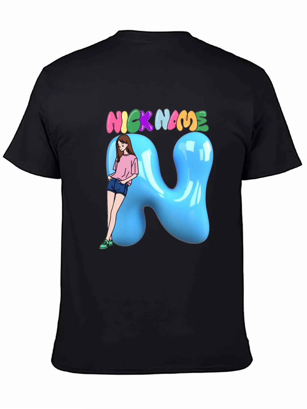 Fun Cartoon Nick Name T-Shirt product image 4
