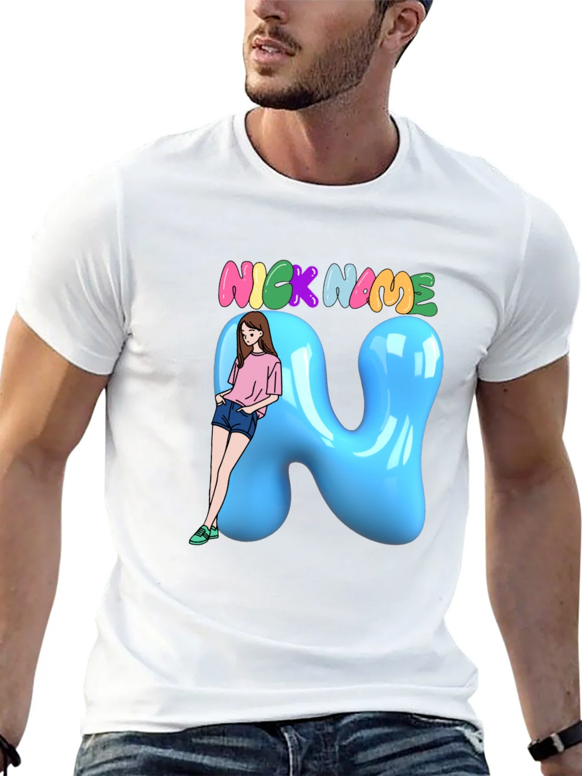 Fun Cartoon Nick Name T-Shirt product image 12