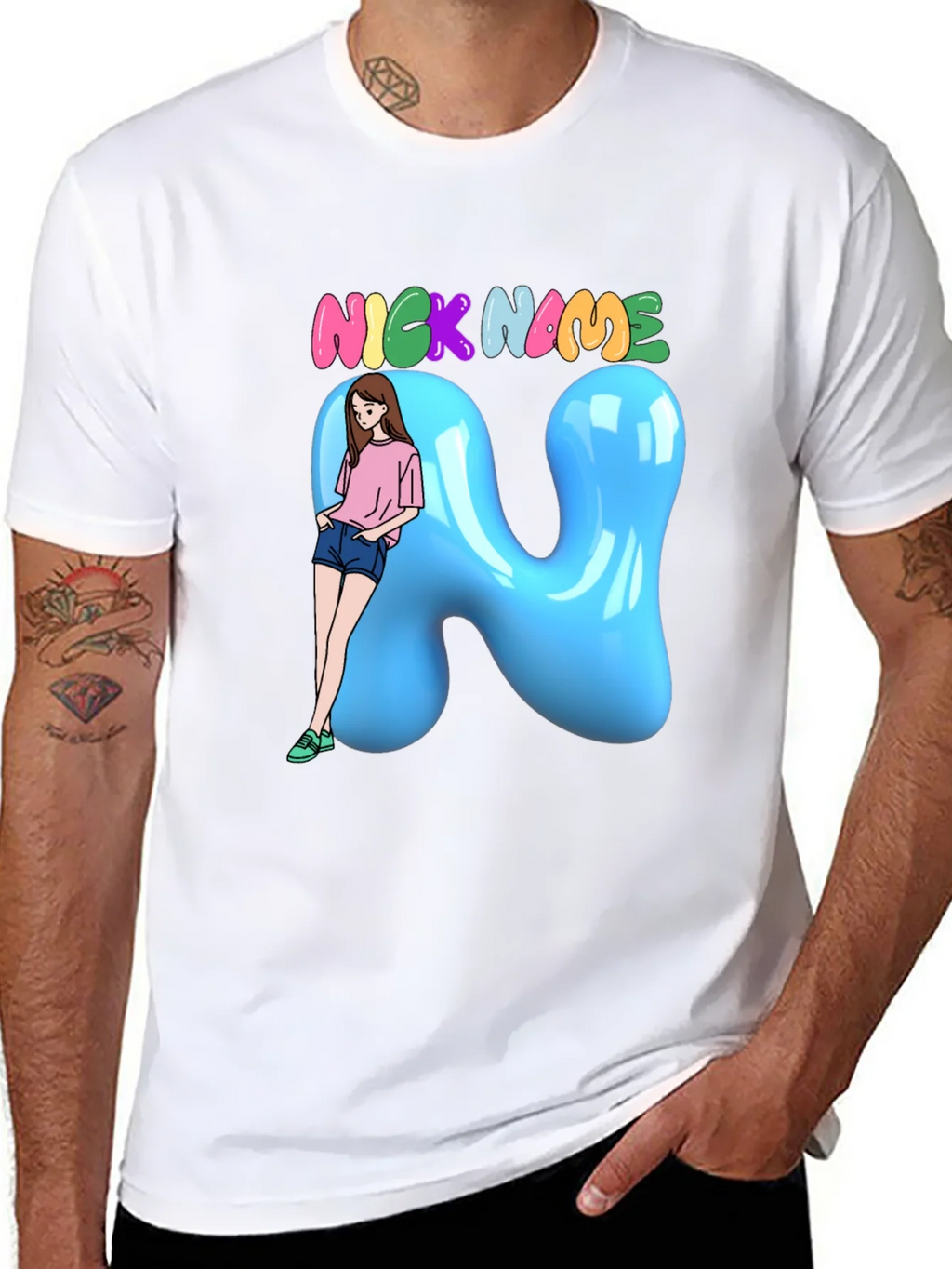 Fun Cartoon Nick Name T-Shirt product image 7